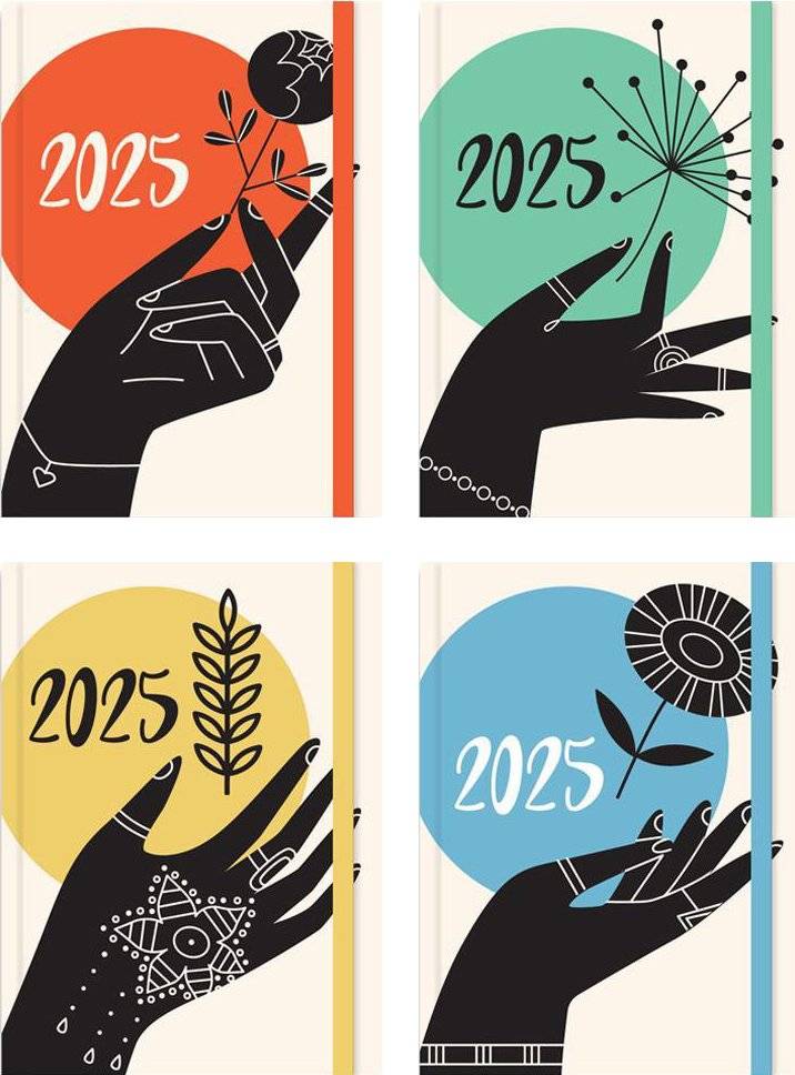 ΔΙΑΚΑΚΗΣ ΗΜΕΡΟΛΟΓΙΟ ΗΜΕΡΗΣΙΟ 2025 TESORO HANDS 12X17ΕΚ. 4 ΣΧΕΔΙΑ