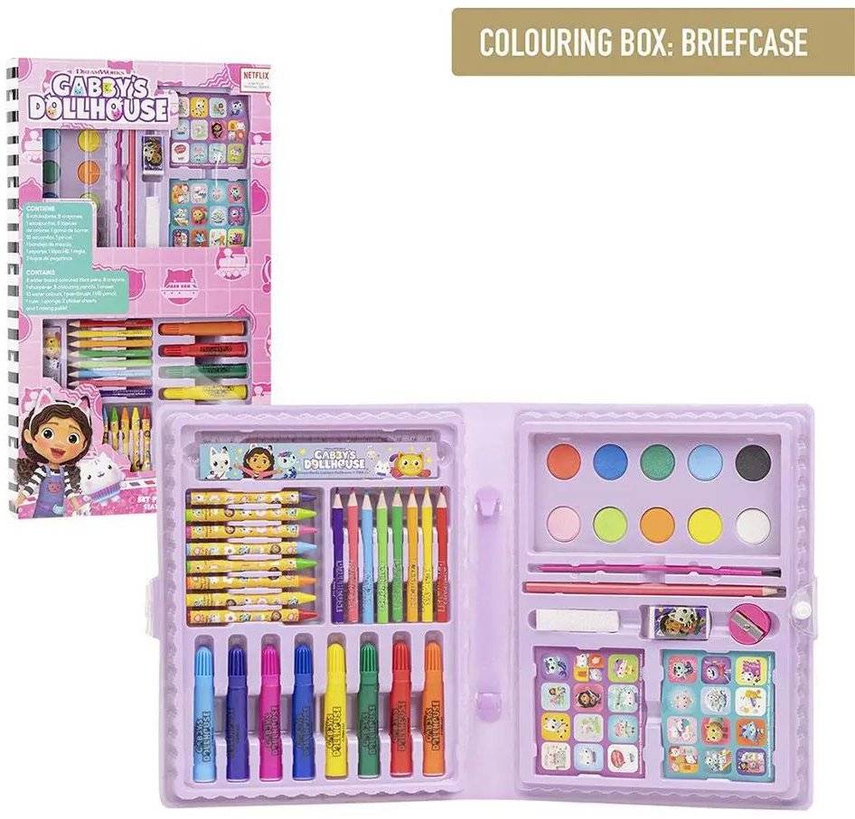 ΣΕΤ ΒΑΛΙΤΣΑΚΙ - ΚΑΣΕΤΙΝΑ ΧΡΩΜΑΤΙΣΜΟΥ-ΖΩΓΡΑΦΙΚΗΣ GABBYS DOLLHOUSE 43 ΤΜΧ GABBYS DOLLHOUSE