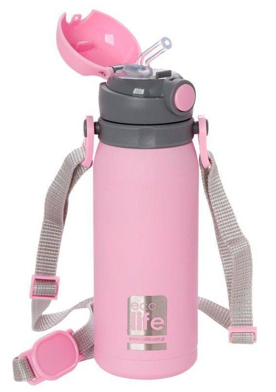 ΑΝΟΞΕΙΔΩΤΟ ΠΑΙΔΙΚΟ ΘΕΡΜΟΣ ECOLIFE THERMOS KIDS 400ML ΡΟΖ