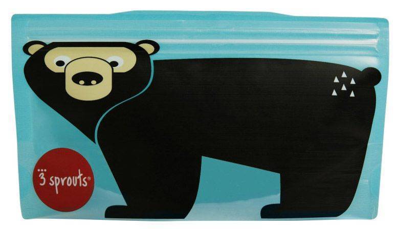 ΘΗΚΗ ΓΙΑ ΣΝΑΚ 3SPROUTS BEAR 10.2 X 18.5CM (2ΤΜΧ)