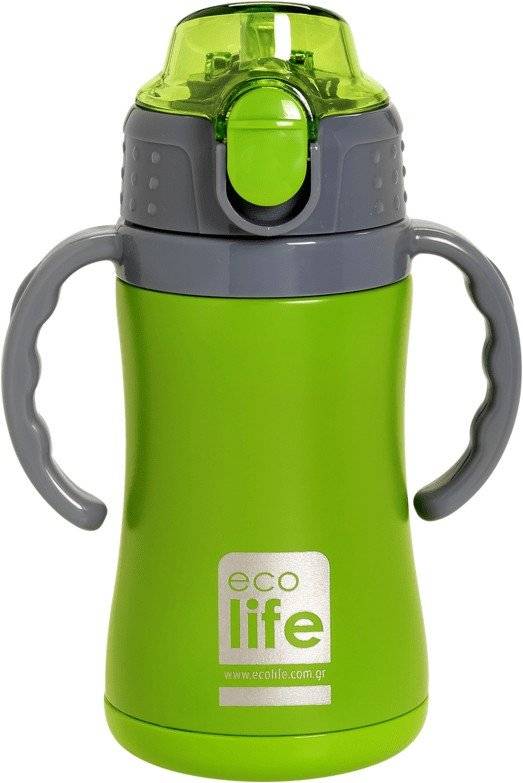 ΑΝΟΞΕΙΔΩΤΟ ΠΑΙΔΙΚΟ ΘΕΡΜΟΣ ECOLIFE THERMOS KIDS 300ML ΠΡΑΣΙΝΟ