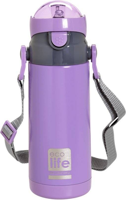 ECOLIFE ΑΝΟΞΕΙΔΩΤΟ ΠΑΙΔΙΚΟ ΘΕΡΜΟΣ ECOLIFE THERMOS KIDS 400ML ΜΩΒ