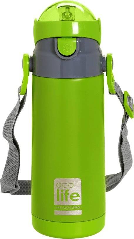 ΑΝΟΞΕΙΔΩΤΟ ΠΑΙΔΙΚΟ ΘΕΡΜΟΣ ECOLIFE THERMOS KIDS 400ML ΠΡΑΣΙΝΟ