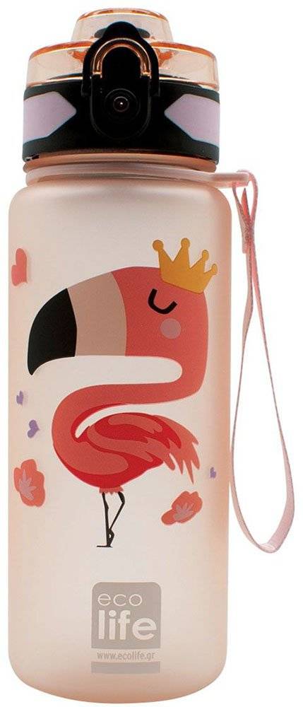 ΜΠΟΥΚΑΛΙ ECOLIFE TRITAN BOTTLE FLAMINGO 500ML ECOLIFE