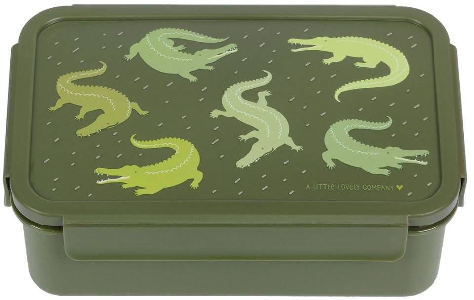 A LITTLE LOVELY COMPANY ΔΟΧΕΙΟ ΦΑΓΗΤΟΥ A LITTLE LOVELY COMPANY BENTO LUNCH BOX: CROCODILES