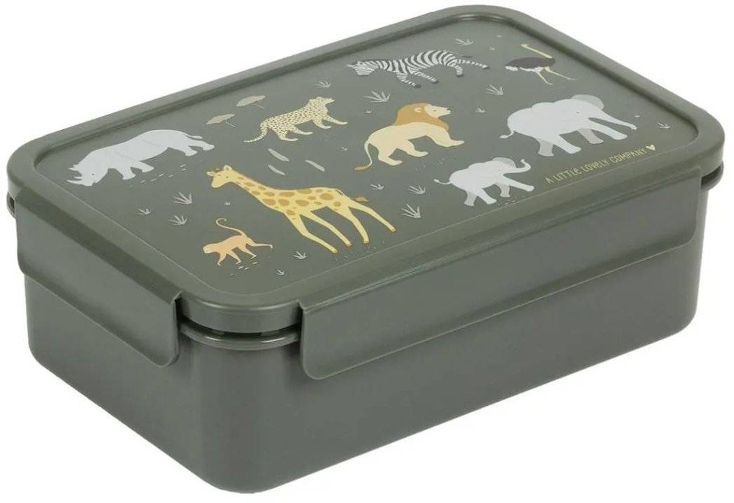 A LITTLE LOVELY COMPANY ΔΟΧΕΙΟ ΦΑΓΗΤΟΥ A LITTLE LOVELY COMPANY BENTO LUNCH BOX: SAVANNA