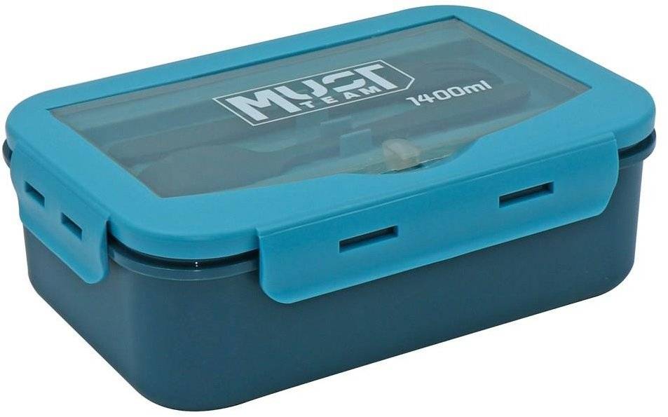 MUST ΦΑΓΗΤΟΔΟΧΕΙΟ PP ΜΕ ΚΟΥΤΑΛΙ - ΠΙΡΟΥΝΙ MUST ΜΠΛΕ (1400 ML)