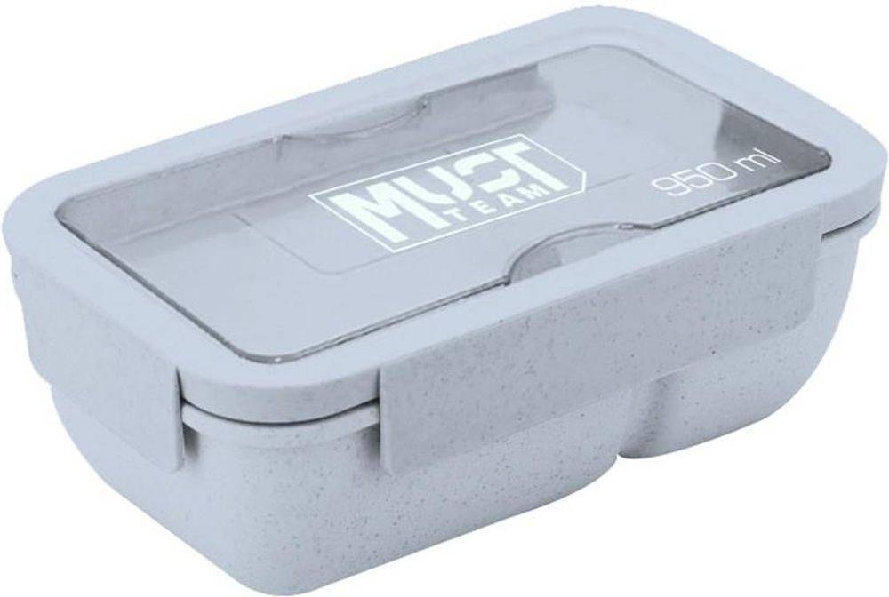 ΔΟΧΕΙΟ ΦΑΓΗΤΟΥ ΠΛΑΣΤΙΚΟ ΜΕ ΠΙΡΟΥΝΙ ΚΑΙ ΚΟΥΤΑΛΙ MUST ΜΠΛΕ 950ML MUST