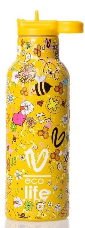 ΜΕΤΑΛΛΙΚΟ ΘΕΡΜΟΣ ECOLIFE X VASILIKI 500ML JOY ECOLIFE