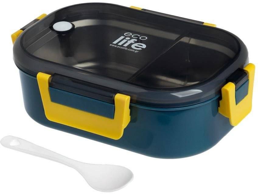 ΦΑΓΗΤΟΔΟΧΕΙΟ ΜΕ ΧΩΡΙΣΜΑ ECOLIFE 900ML BLUE