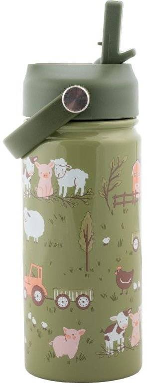 ΑΝΟΞΕΙΔΩΤΟ ΠΑΓΟΥΡΙ ΘΕΡΜOΣ STEPHEN JOSEPH ΜΕ ΔΥΟ ΚΑΛΑΜΑΚΙΑ - ΒΟΥΡΤΣΑΚΙ ΚΑΘΑΡΙΣΜΟΥ, FARM STEPHEN JOSEPH