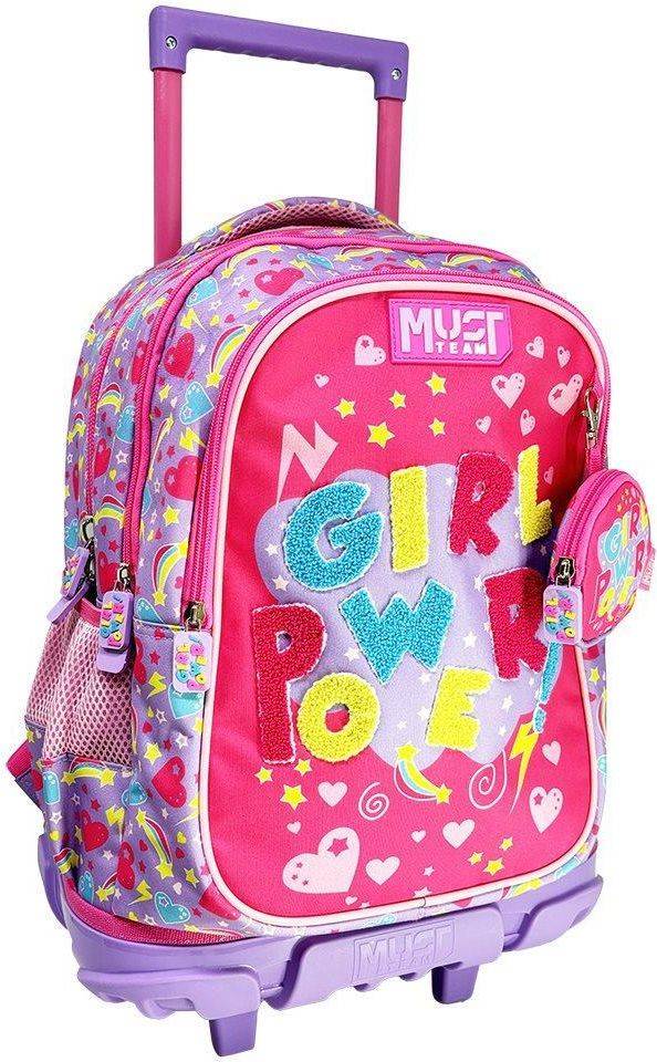 ΤΣΑΝΤΑ TROLLEY MUST TEAM GIRL POWER 3 ΘΗΚΕΣ ΜΕ ΔΩΡΟ ΠΟΡΤΟΦΟΛΙ MUST