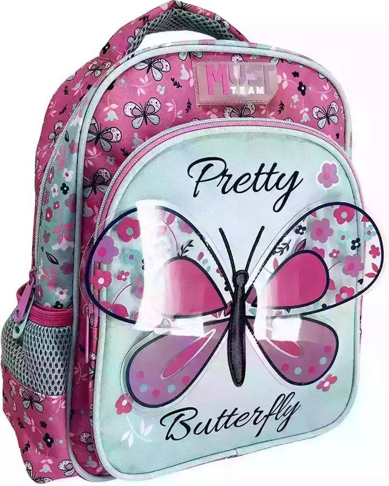 ΤΣΑΝΤΑ ΠΛΑΤΗΣ MUST TEAM PRETTY BUTTERFLY 2 ΘΗΚΕΣ MUST