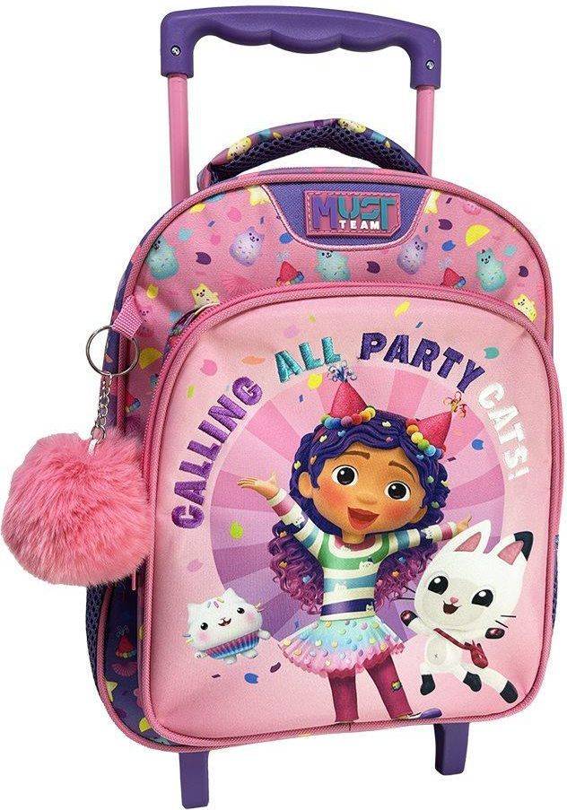 ΤΣΑΝΤΑ TROLLEY MUST TEAM GABBYS DOLLHOUSE CALLING ALL PARTY CATS 2 ΘΗΚΕΣ MUST