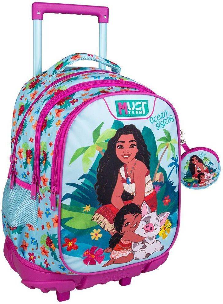 MUST ΤΣΑΝΤΑ TROLLEY MUST TEAM DISNEY VAIANA 2 OCEAN SISTERS 3 ΘΗΚΕΣ ΜΕ ΔΩΡΟ ΠΟΡΤΟΦΟΛΙ