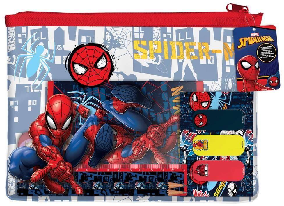 ΣΧΟΛΙΚΟ ΣΕΤ ΣΕ PVC ΤΣΑΝΤΑΚΙ SPIDERMAN