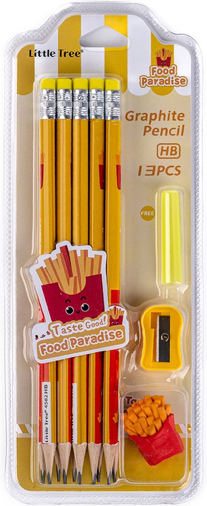 LITTLE TREE ΣΧΟΛΙΚΟ ΣΕΤ LITTLE TREE FOOD PARADISE 13 ΤΜΧ ΚΙΤΡΙΝΟ