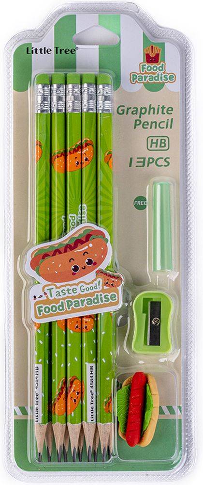 ΣΧΟΛΙΚΟ ΣΕΤ LITTLE TREE FOOD PARADISE 13 ΤΜΧ ΠΡΑΣΙΝΟ