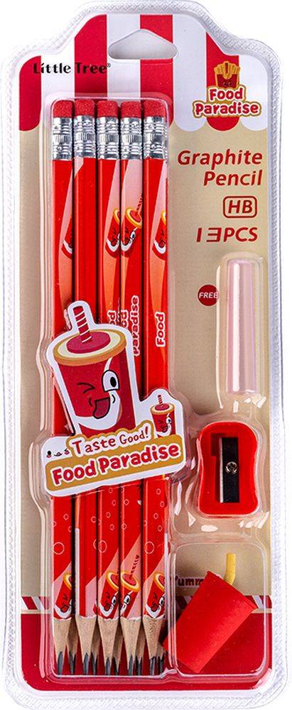 ΣΧΟΛΙΚΟ ΣΕΤ LITTLE TREE FOOD PARADISE 13 ΤΜΧ ΚΟΚΚΙΝΟ