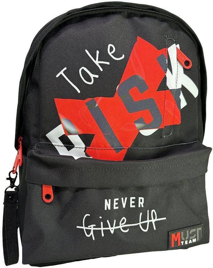 ΤΣΑΝΤΑ ΠΛΑΤΗΣ MUST TEAM INSPIRATION TAKE RISK 1 ΚΕΝΤΡΙΚΗ ΘΗΚΗ MUST