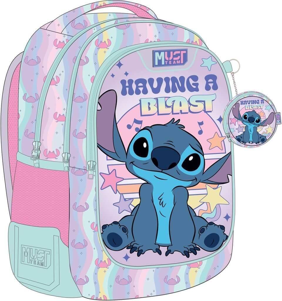 MUST ΤΣΑΝΤΑ ΠΛΑΤΗΣ MUST TEAM DISNEY STITCH HAVING A BLAST 3 ΘΗΚΕΣ ΜΕ ΔΩΡΟ ΠΟΡΤΟΦΟΛΙ