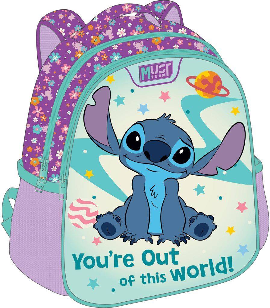 ΤΣΑΝΤΑ ΠΛΑΤΗΣ ΝΗΠΙΟΥ MUST TEAM LILO AND STITCH YOU ARE OUT OF THIS WORLD 2 ΘΗΚΕΣ