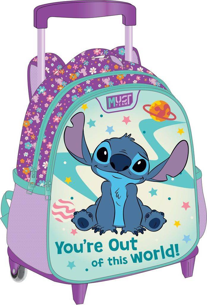 ΤΣΑΝΤΑ TROLLEY MUST TEAM LILO AND STITCH YOU ARE OUT OF THIS WORLD 2 ΘΗΚΕΣ MUST