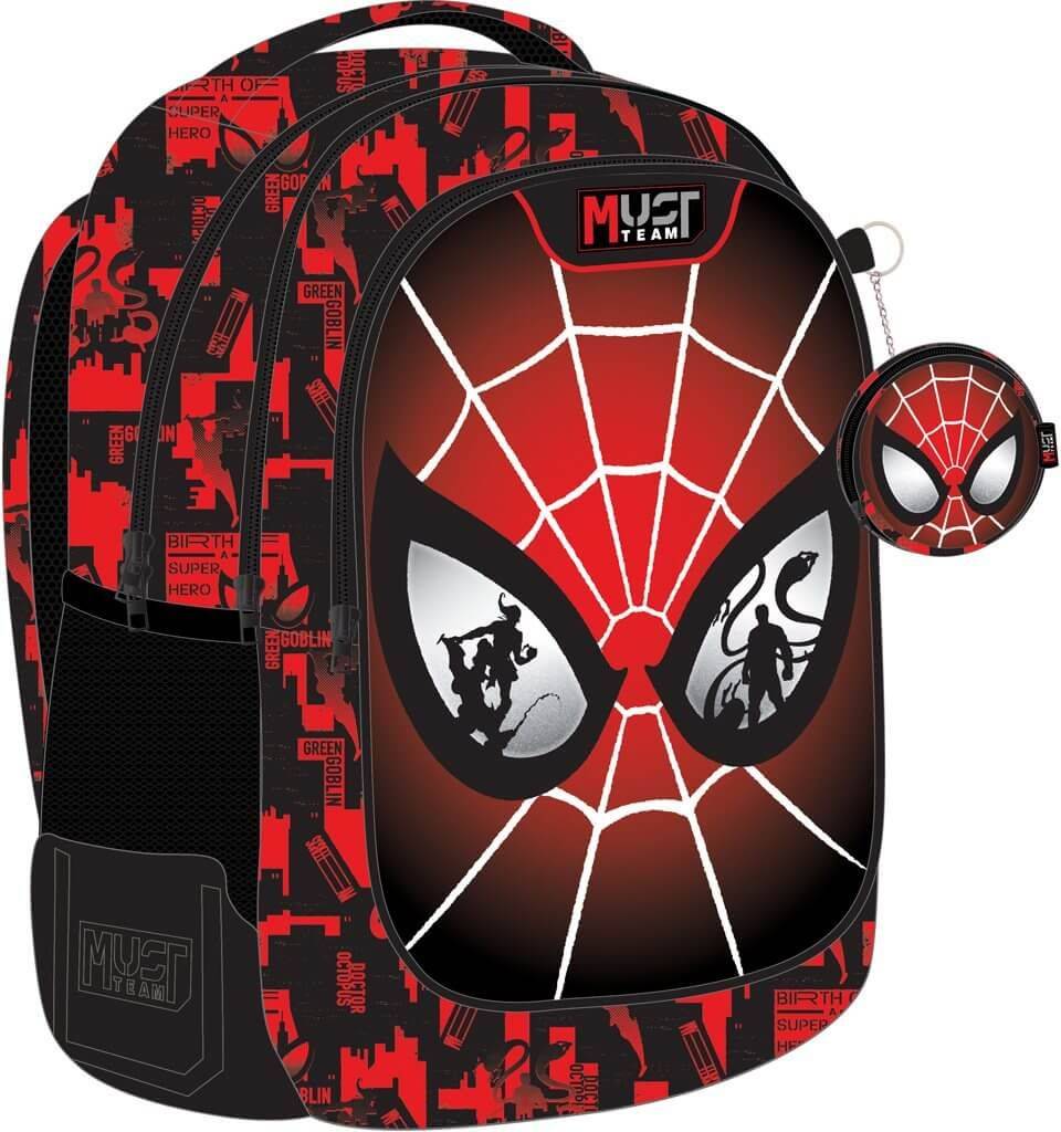 ΤΣΑΝΤΑ ΠΛΑΤΗΣ MUST TEAM SPIDERMAN EYES 3 ΘΗΚΕΣ ΜΕ ΔΩΡΟ ΠΟΡΤΟΦΟΛΙ