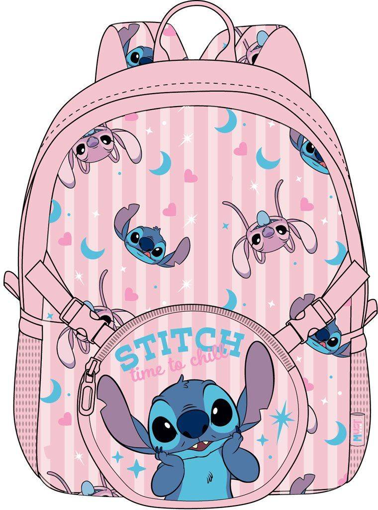 ΤΣΑΝΤΑ ΠΛΑΤΗΣ ΝΗΠΙΟΥ MUST TEAM LILO AND STITCH 1 ΘΗΚΗ ΜΕ ΑΠΟΣΠΩΜΕΝΟ ΤΣΑΝΤΑΚΙ ΜΕΣΗΣ ΚΑΙ ΩΜΟΥ MUST