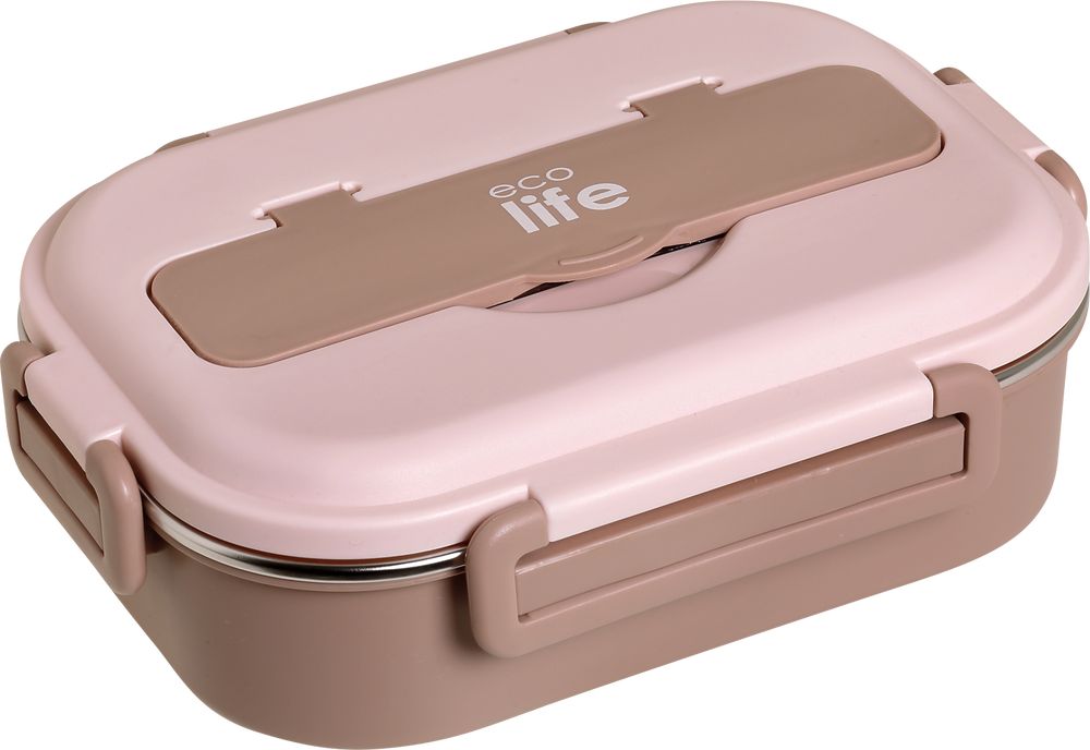 ΦΑΓΗΤΟΔΟΧΕΙΟ 3 ΘΕΣΕΩΝ ECOLIFE 1LT ΡΟΖ