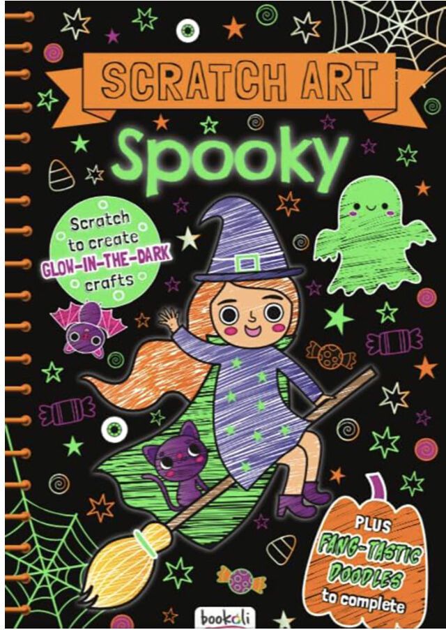 SCRATCH ART FUN MAKES: SPOOKY BOOKOLI