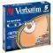 VERBATIM CD-RW 12X COLOR SLIM CASE 5-PACK