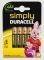 T DURACELL SIMPLY 3A 4  LR03