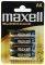  MAXELL SUPER ALKALINE AA 4 . LR6