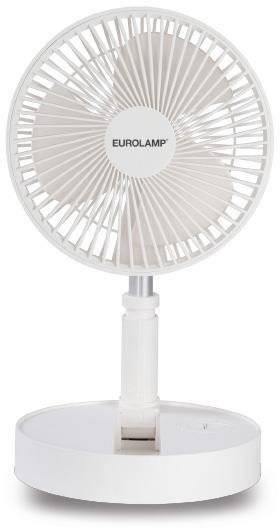 ΕΠΑΝΑΦΟΡΤΙΖΟΜΕΝΟΣ ΕΠΙΤΡΑΠΕΖΙΟΣ ΑΝΕΜΙΣΤΗΡΑΣ 20CM EUROLAMP 300-20509 ΛΕΥΚΟΣ EUROLAMP