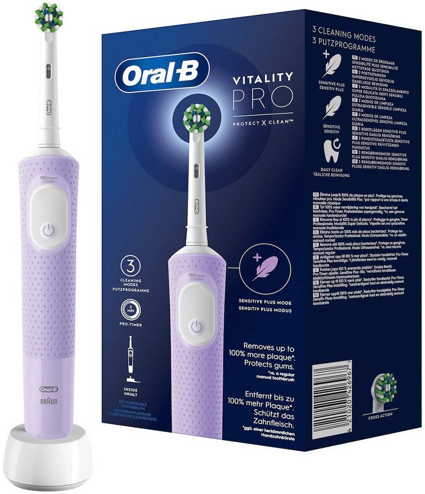 ΗΛΕΚΤΡΙΚΗ ΟΔΟΝΤΟΒΟΥΡΤΣΑ ORAL-B VITALITY PRO LILAC ORAL-B