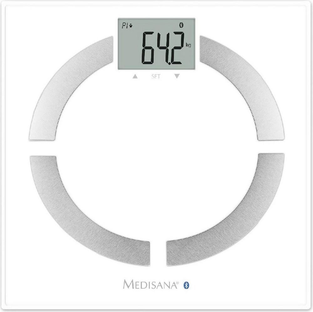 ΖΥΓAΡΙΑ ME ΛΙΠΟΜΕΤΡΗΤΗΣ - BLUETOOTH MEDISANA BS 444 CONNECT SMART ΛΕΥΚΗ MEDISANA