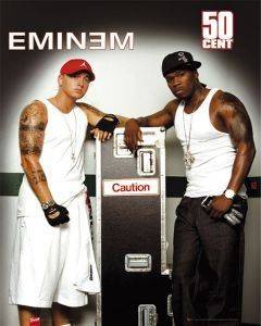 POSTER EMINEM + 50 CENT 40.6 X 50.8 CM