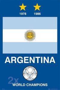 POSTER ARGENTINA WORLD CUP S.O.S 61 X 91.5 CM