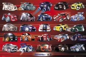 POSTER KOOLART STREET CARS 3 61 X 91.5 CM