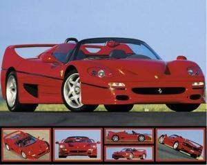 POSTER FERRARI F-50 40.6 X 50.8 CM