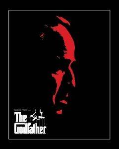 POSTER GODFATHER RED FACE 40.6 X 50.8 CM