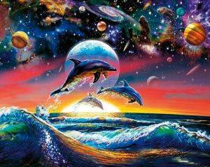 POSTER DOLPHIN UNIVERSE 40.6 X 50.8 CM