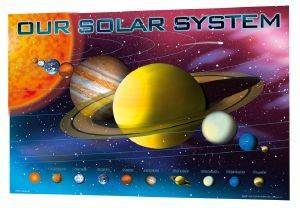 3D POSTER SOLAR SYSTEM 47 X 67 CM