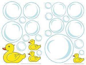    WALLSTRIPES  BUBBLE DUCKS  8585CM