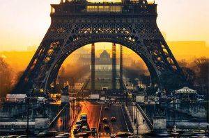 POSTER EIFFEL SUNRISE 61X91.5CM