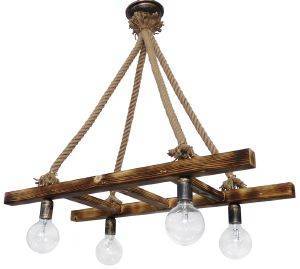   HERONIA LIGHTING SKALA/4L ROPE  BRONZE 8082CM