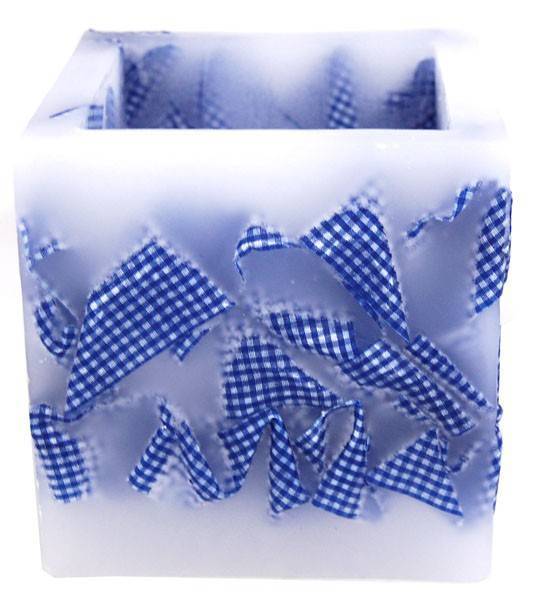 ΔΙΑΚΟΣΜΗΤΙΚΟ ΚΕΡΙ ΤΕΤΡΑΓΩΝΟ ΜΕ ΜΠΛΕ ΚΑΡΟ ΚΟΡΔΕΛΑ ΤΟ ΚΕΡΙΝΟ