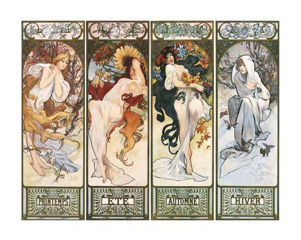 ΑΝΤΙΓΡΑΦΟ LES SAISONS 1897 40 X 50 CM