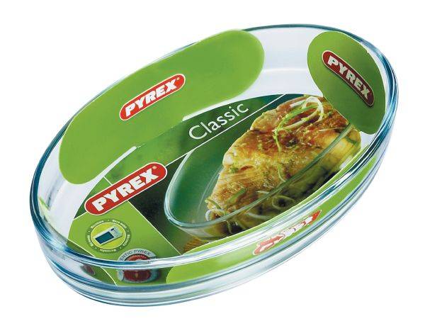 PYREX ΡΑΒΙΕΡΑ PYREX ΟΒΑΛ ΠΥΡΑΝΤΟΧΟ ΓΥΑΛΙ 21Χ13CM